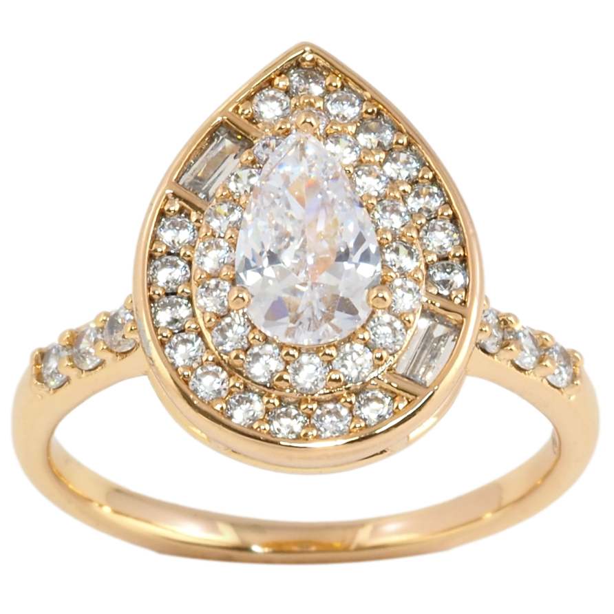 Кольцо Xuping Позолота 18K Инкрустация цирконием фото №1 Кольцо Xuping Позолота 18K Инкрустация цирконием фото №1