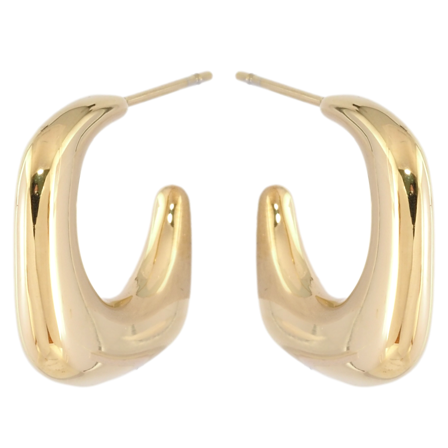 Серьги Xuping TTM Stainless Steel цвет 14K пусеты Декоративные дуги фото №1