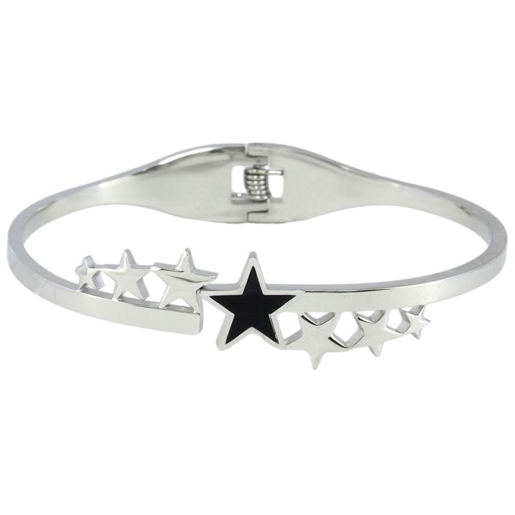 Браслет Xuping ТТМ Stainless Steel цвет Родий Звезды ø 6см фото №3