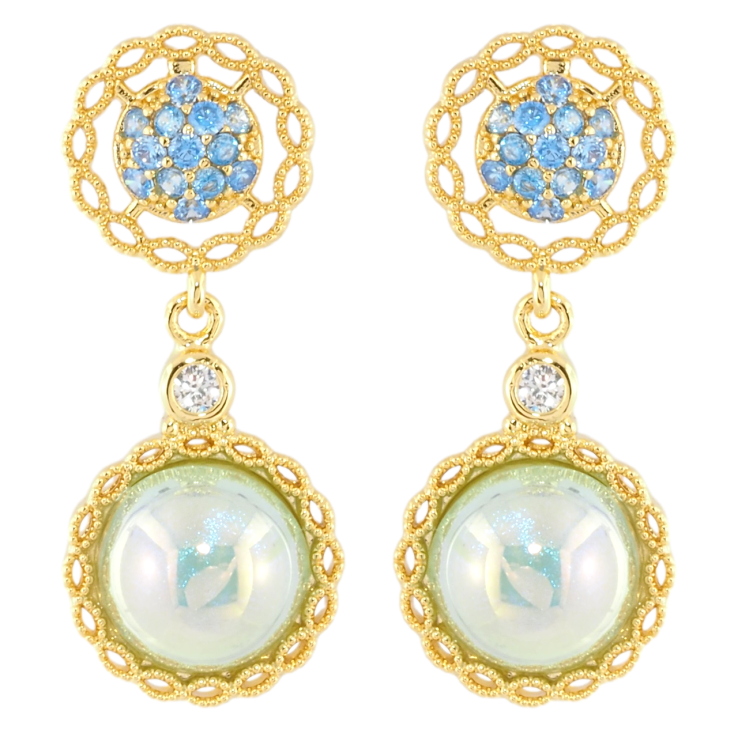 Сережки Xuping JEAN GOUJON Позолота 14K пусети «Декоративні підвіски» фото №21