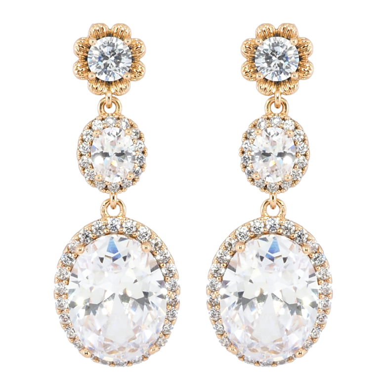 Сережки Xuping JEAN GOUJON Позолота 18К пусети «Кристальні підвіски» фото №1 Сережки Xuping JEAN GOUJON Позолота 18К пусети «Кристальні підвіски» фото №1