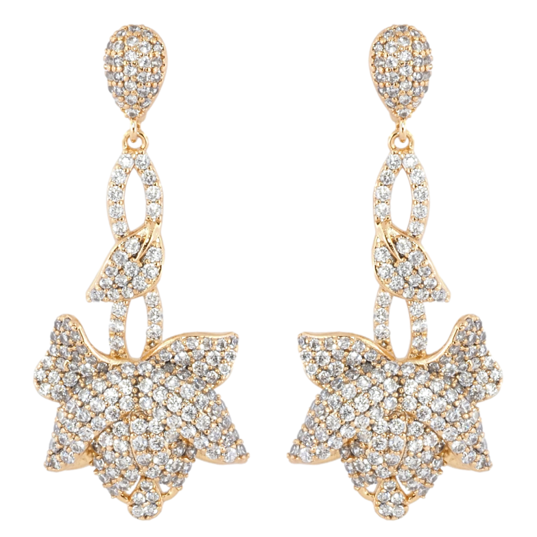 Серьги Xuping JEAN GOUJON Позолота 18К пусеты Изящные подвески с инкрустацией цирконием фото №1 Серьги Xuping JEAN GOUJON Позолота 18К пусеты Изящные подвески с инкрустацией цирконием фото №1