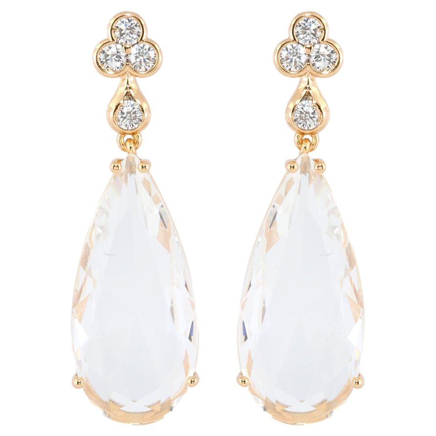 Сережки Xuping JEAN GOUJON Позолота 18К пусети «Кришталеві підвіски» фото №1 Сережки Xuping JEAN GOUJON Позолота 18К пусети «Кришталеві підвіски» фото №1