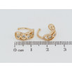 Сережки Xuping Позолота 18K кафи «Сердечка з цирконієм» фото №2