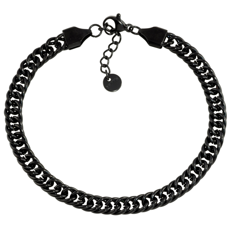 Браслет Xuping колір Black Ланцюжок плетіння Кобра розмір з доп.ланцюгом 19.5-22см х 6мм фото №21