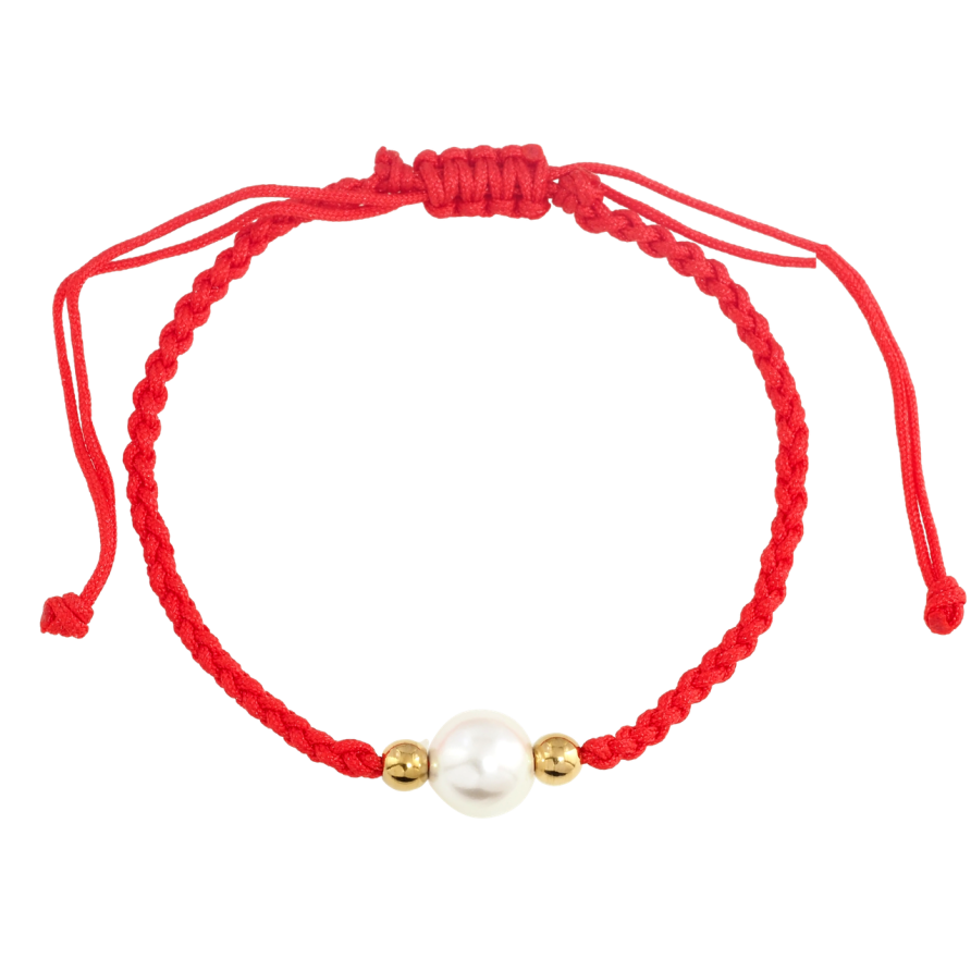 Браслет Xuping ТТМ Stainless Steel цвет 14K Красный шнур с бусинами, ø 8мм на затяжке 14-26смсм х 2мм фото №1 Браслет Xuping ТТМ Stainless Steel цвет 14K Красный шнур с бусинами, ø 8мм на затяжке 14-26смсм х 2мм фото №1