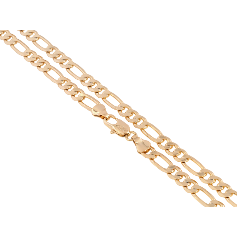 Ланцюжок Xuping Позолота 18K Плетіння Фігаро довжина 50см х 6мм фото №1