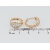 Сережки Xuping Позолота 18K колечка Інкрустація цирконієм фото №2