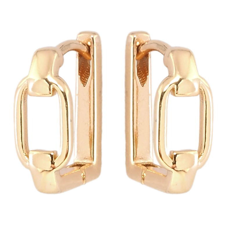 Серьги Xuping Позолота 18K колечки Декоративный узор фото №1