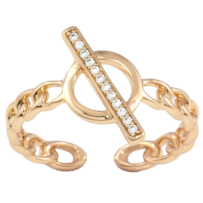 Кольцо Xuping Позолота 18K Декоративный узор с цирконием фото №1