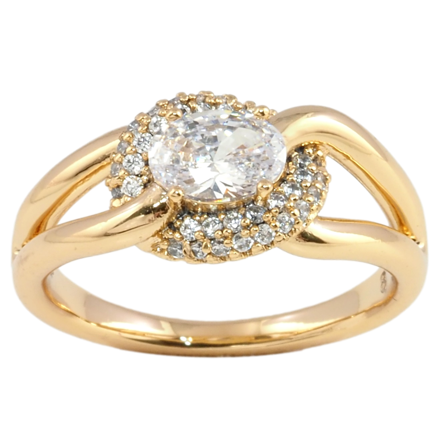 Каблучка Xuping Позолота 18K Інкрустація цирконієм фото №1