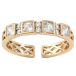 Кольцо Xuping Позолота 18K Дорожка циркония фото №1 Кольцо Xuping Позолота 18K Дорожка циркония фото №1