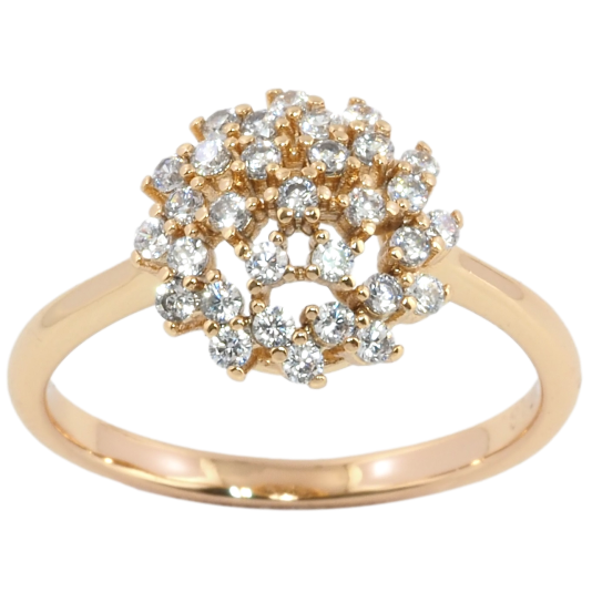 Кольцо Xuping Позолота 18K Инкрустация цирконием фото №1 Кольцо Xuping Позолота 18K Инкрустация цирконием фото №1