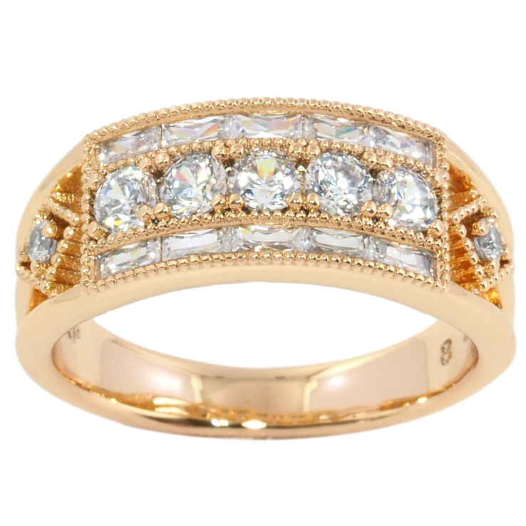 Каблучка Xuping Позолота 18K Інкрустація цирконієм фото №10