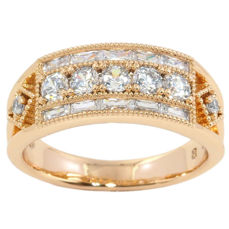 Каблучка Xuping Позолота 18K Інкрустація цирконієм фото №1 Каблучка Xuping Позолота 18K Інкрустація цирконієм фото №1