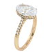 Кольцо Xuping Позолота 18K Фианит на дорожке циркония фото №2 Кольцо Xuping Позолота 18K Фианит на дорожке циркония фото №2