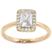 Кольцо Xuping Позолота 18K Фианит в обрамлении циркония фото №1 Кольцо Xuping Позолота 18K Фианит в обрамлении циркония фото №1