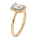 Кольцо Xuping Позолота 18K Фианит в обрамлении циркония фото №2 Кольцо Xuping Позолота 18K Фианит в обрамлении циркония фото №2