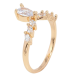 Кольцо Xuping Позолота 18K Кристальный узор фото №2