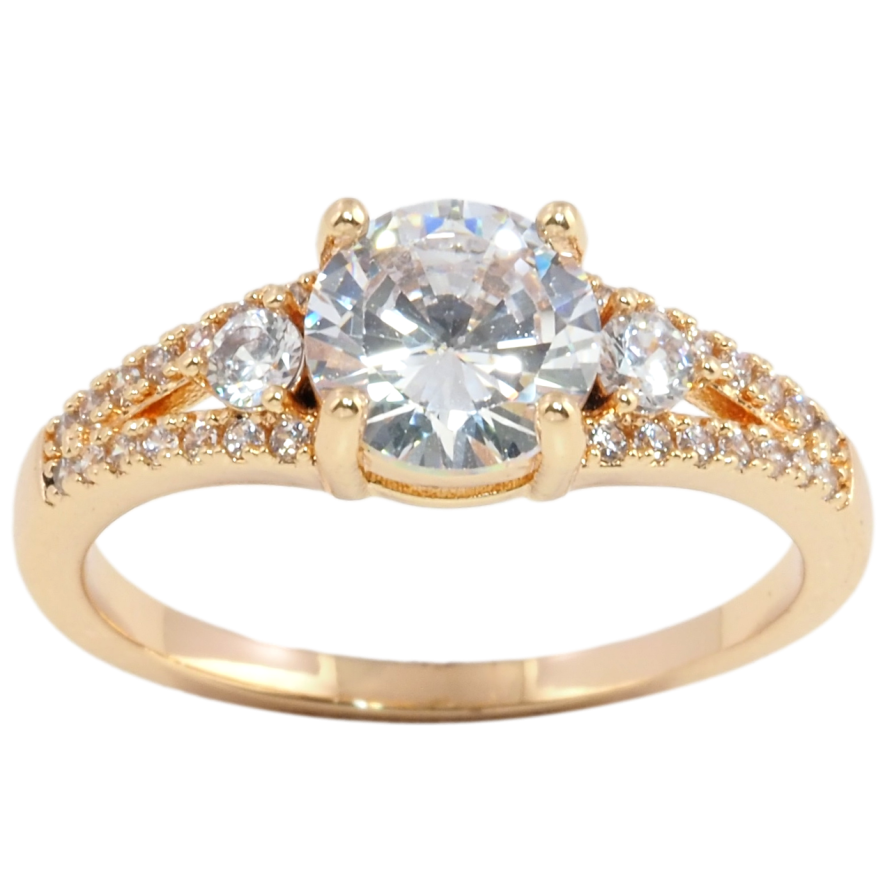 Кольцо Xuping Позолота 18K Кристальный блеск фото №1 Кольцо Xuping Позолота 18K Кристальный блеск фото №1