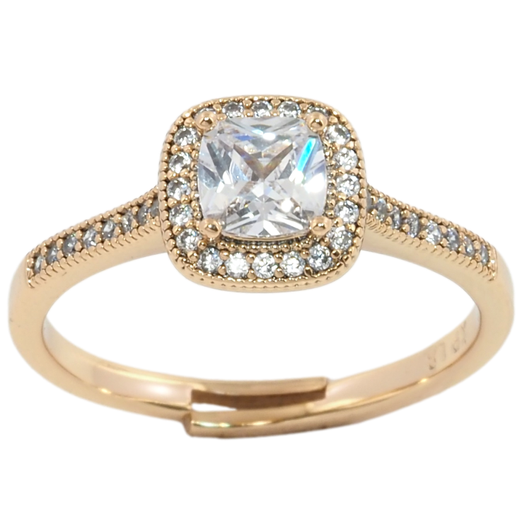 Каблучка Xuping Позолота 18K Інкрустація цирконієм фото №18