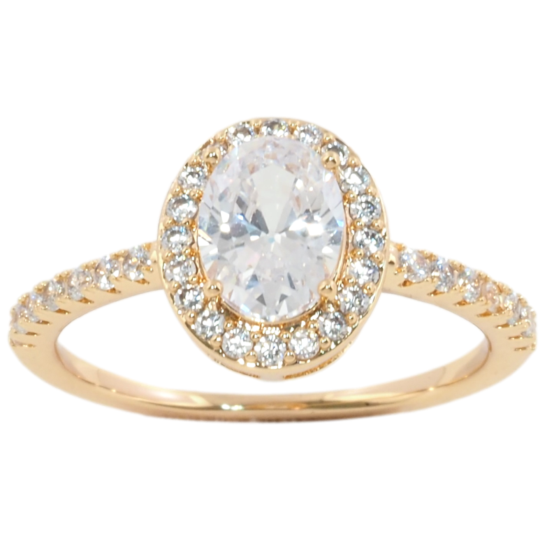 Каблучка Xuping Позолота 18K Інкрустація цирконієм фото №1