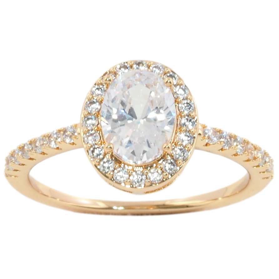 Каблучка Xuping Позолота 18K Інкрустація цирконієм фото №1