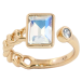 Кольцо Xuping цвет 18K с кр-ми Swarovski Узор цепочка с кристаллом Shimmer фото №1