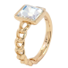 Кольцо Xuping цвет 18K с кр-ми Swarovski Узор цепочка с кристаллом Shimmer фото №2