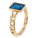 Кольцо Xuping цвет 18K с кр-ми Swarovski Узор цепочка с кристаллом Montana фото №2