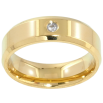 Кольцо Xuping TTM Stainless Steel цвет 14К "Вставка кристалл" шир. 6мм фото №2 Кольцо Xuping TTM Stainless Steel цвет 14К "Вставка кристалл" шир. 6мм фото №2