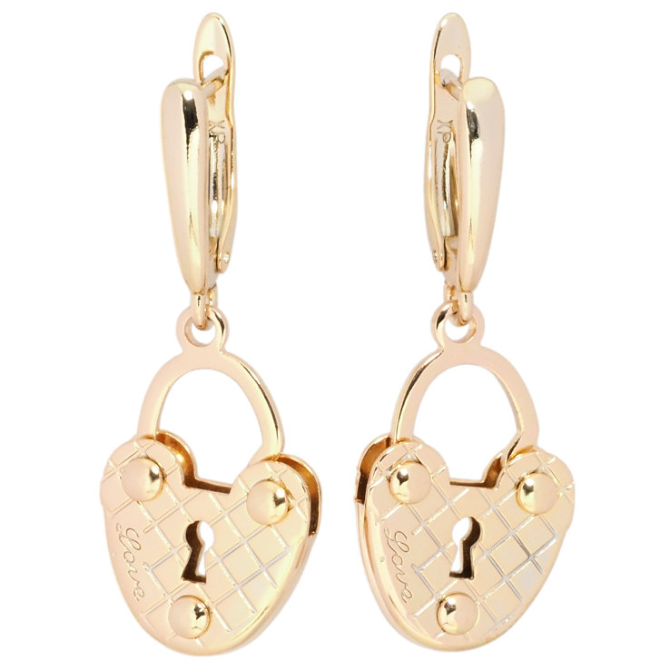 Сережки Xuping Позолота 18K англійський замок Замочки фото №20
