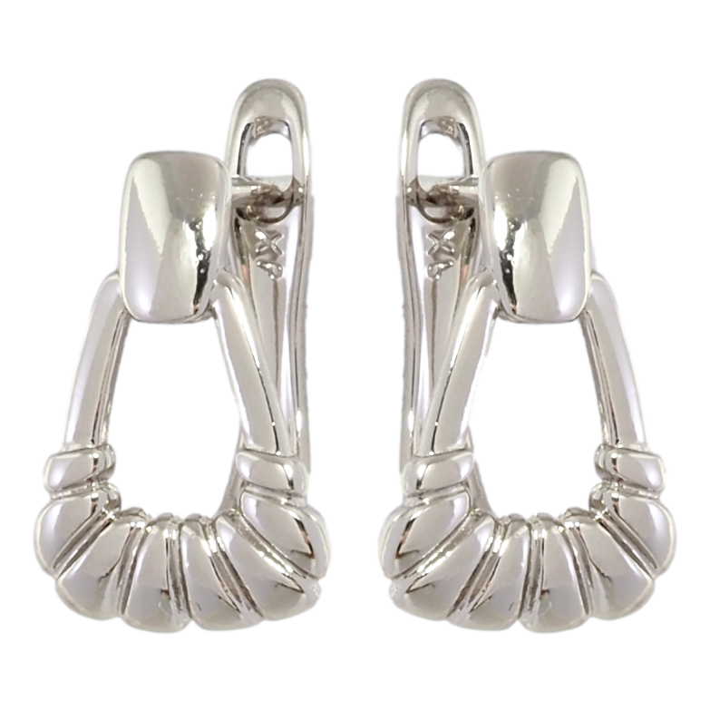 Серьги Xuping Родий английский замок Декоративный узор фото №1