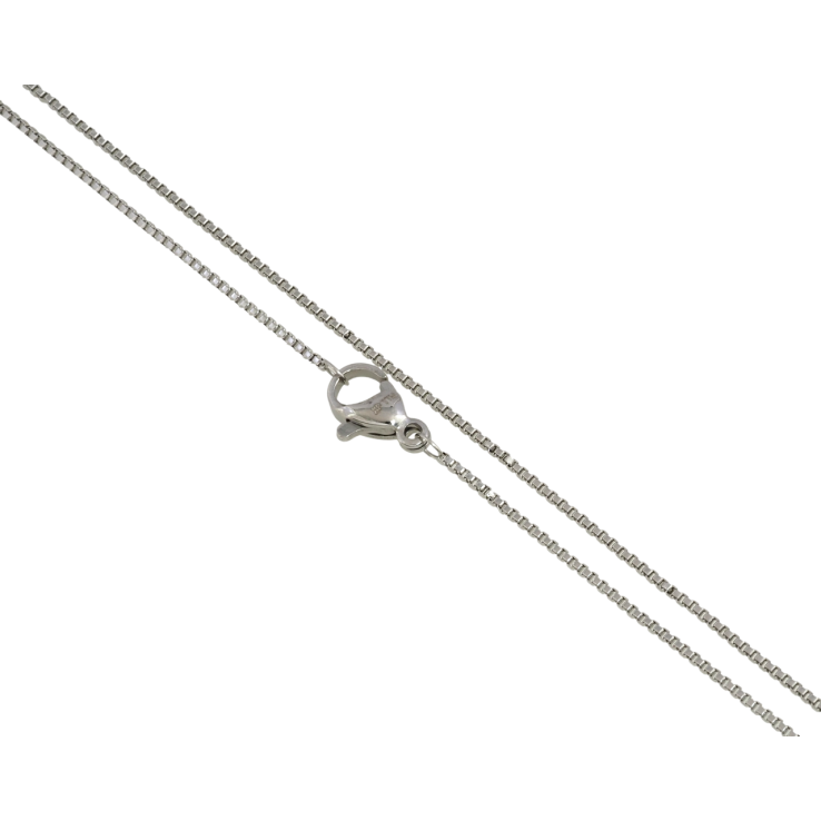 Цепочка Xuping ТТМ Stainless Steel цвет Родий Плетение Венецианское длина 45см х 1мм фото №18