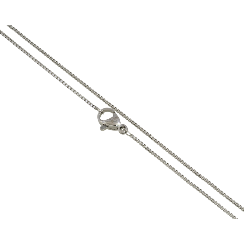 Ланцюжок Xuping ТТМ Stainless Steel колір Родій Плетіння Венеціанське довжина 45см х 1мм фото №2