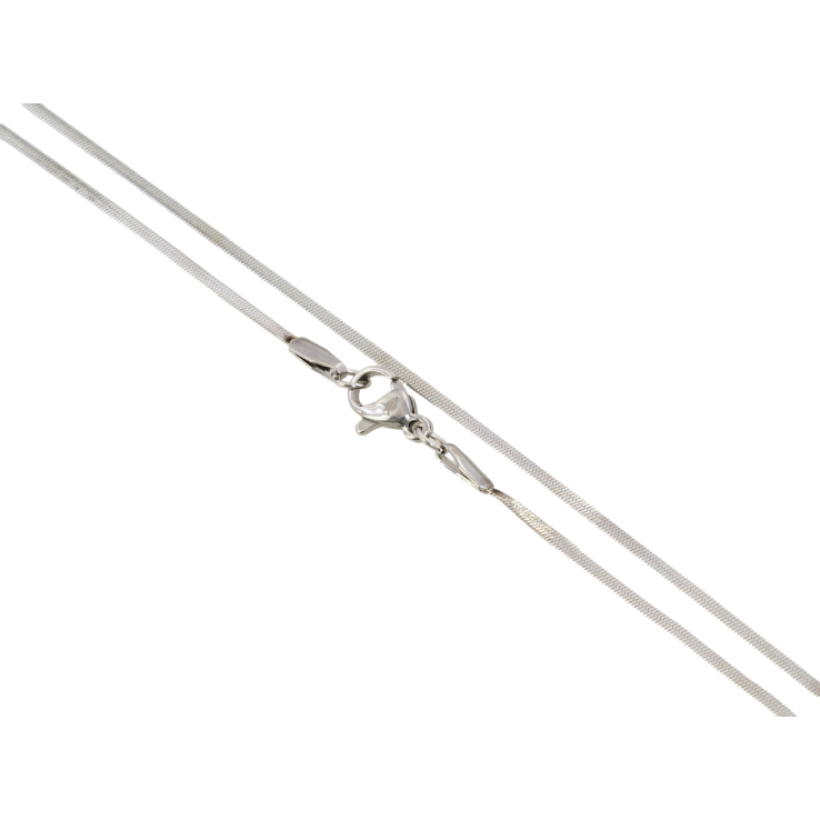 Цепочка Xuping ТТМ Stainless Steel цвет Родий Плетение Снейк длина 45см х 2мм фото №15