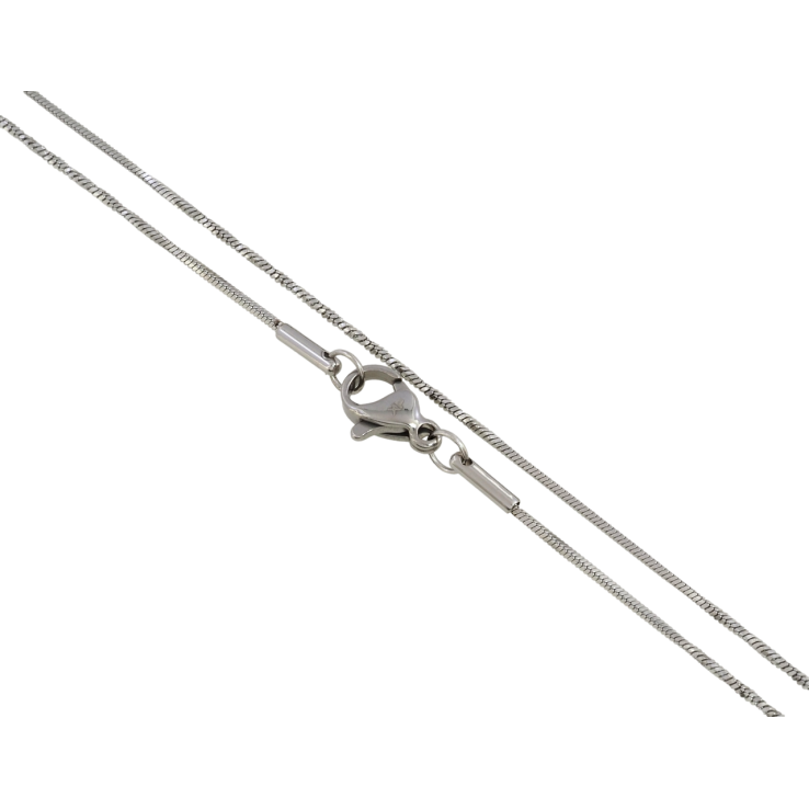 Цепочка Xuping ТТМ Stainless Steel цвет Родий Плетение Ювелирный шнур 4-х гранный длина 45см х 1мм фото №14