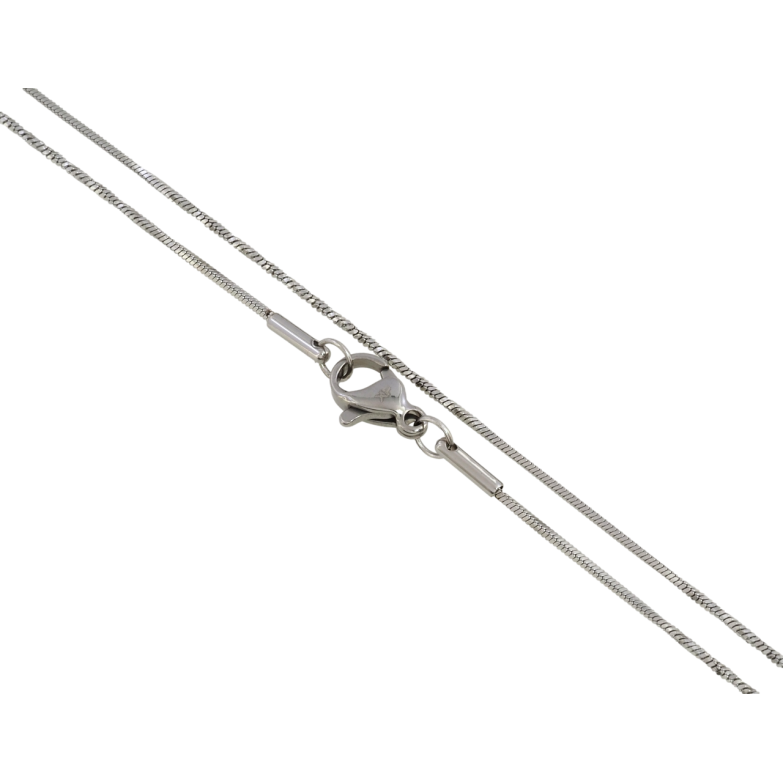 Ланцюжок Xuping ТТМ Stainless Steel колір Родій Плетіння Ювелірний шнур 4-х гранний довжина 45см х 1мм фото №1