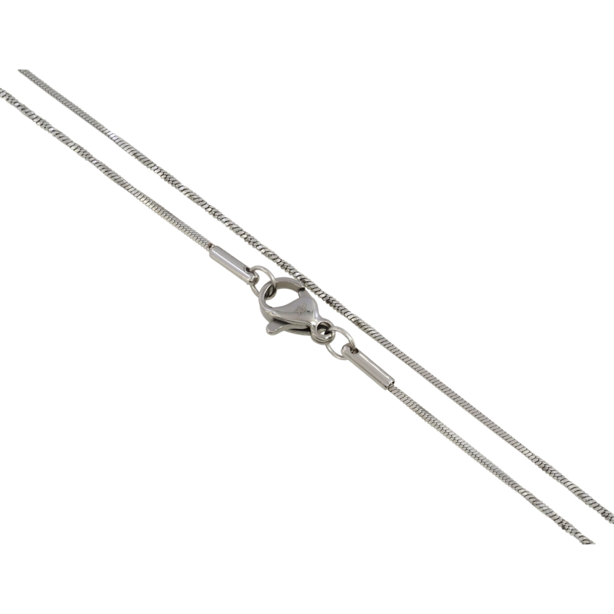 Ланцюжок Xuping ТТМ Stainless Steel колір Родій Плетіння Ювелірний шнур 4-х гранний довжина 45см х 1мм фото №1