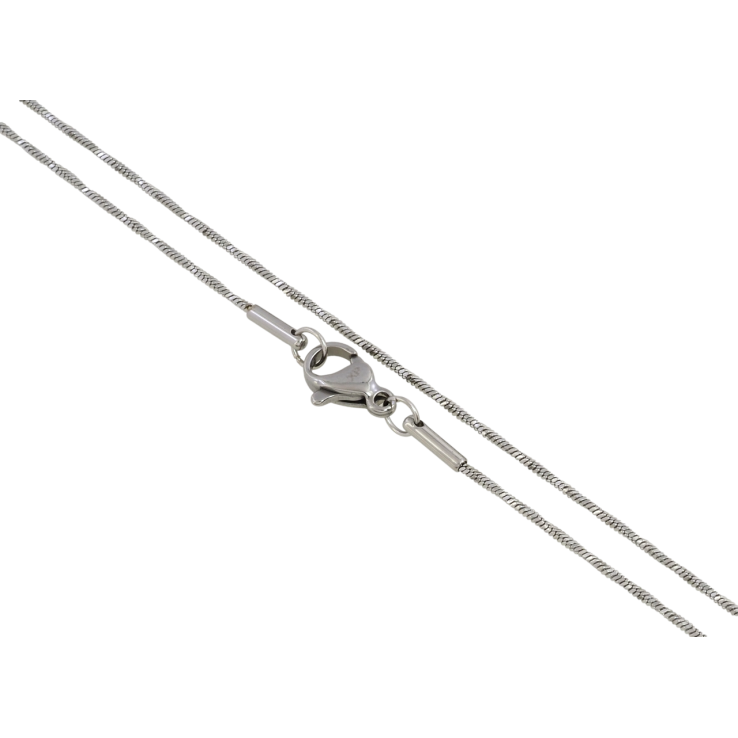 Цепочка Xuping ТТМ Stainless Steel цвет Родий Плетение Ювелирный шнур 4-х гранный длина 45см х 1мм фото №13