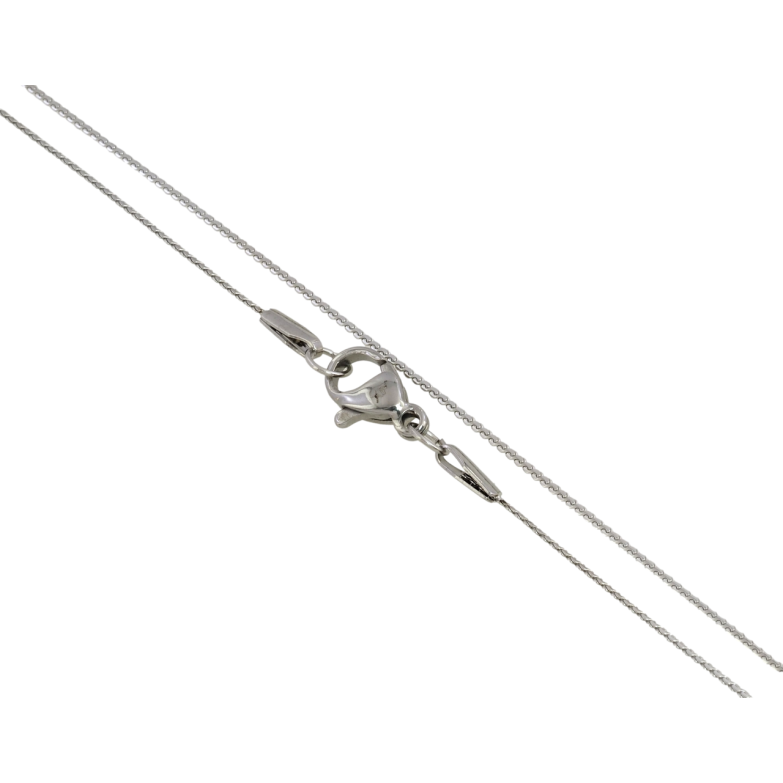 Ланцюжок Xuping ТТМ Stainless Steel колір Родій Плетіння Серпантин довжина 45см х 1мм фото №1 Ланцюжок Xuping ТТМ Stainless Steel колір Родій Плетіння Серпантин довжина 45см х 1мм фото №1