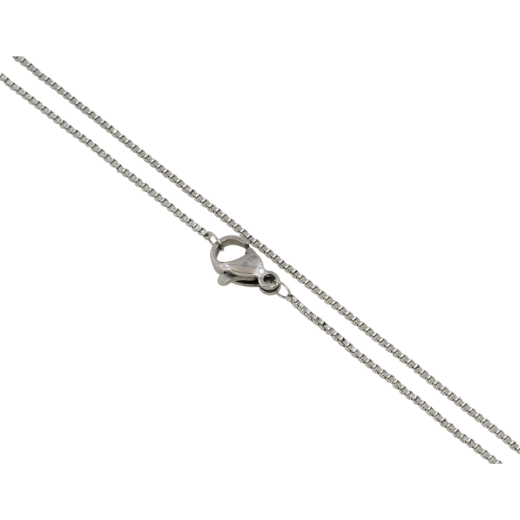 Цепочка Xuping ТТМ Stainless Steel цвет Родий Плетение Венецианское длина 45см х 1мм фото №19