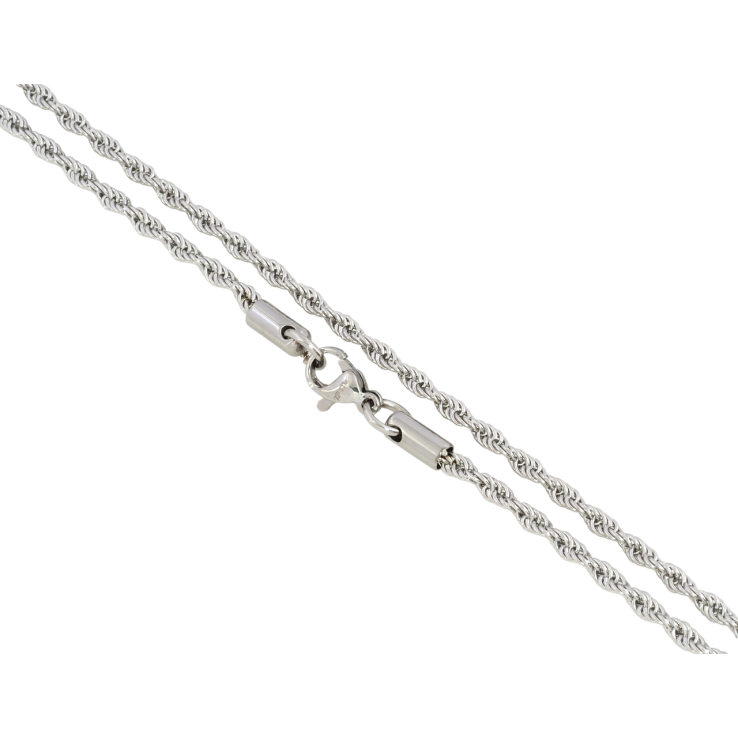 Цепочка Xuping ТТМ Stainless Steel цвет Родий Плетение Веревка длина 45см х 3мм фото №17