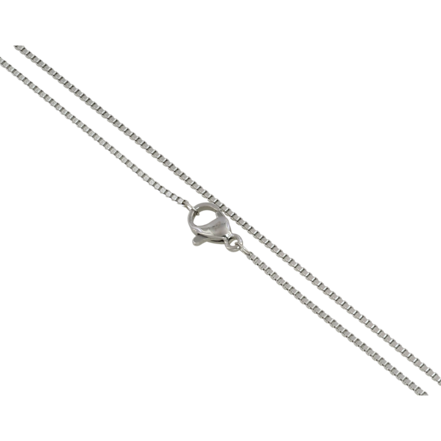 Цепочка Xuping ТТМ Stainless Steel цвет Родий Плетение Венецианское длина 50см х 1мм фото №1