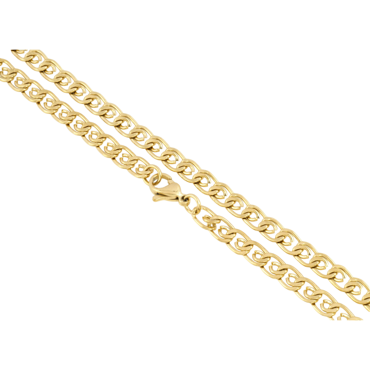 Цепочка Xuping ТТМ Stainless Steel цвет 14К Плетение Лав длина 45см х 6мм фото №22 Цепочка Xuping ТТМ Stainless Steel цвет 14К Плетение Лав длина 45см х 6мм фото №22