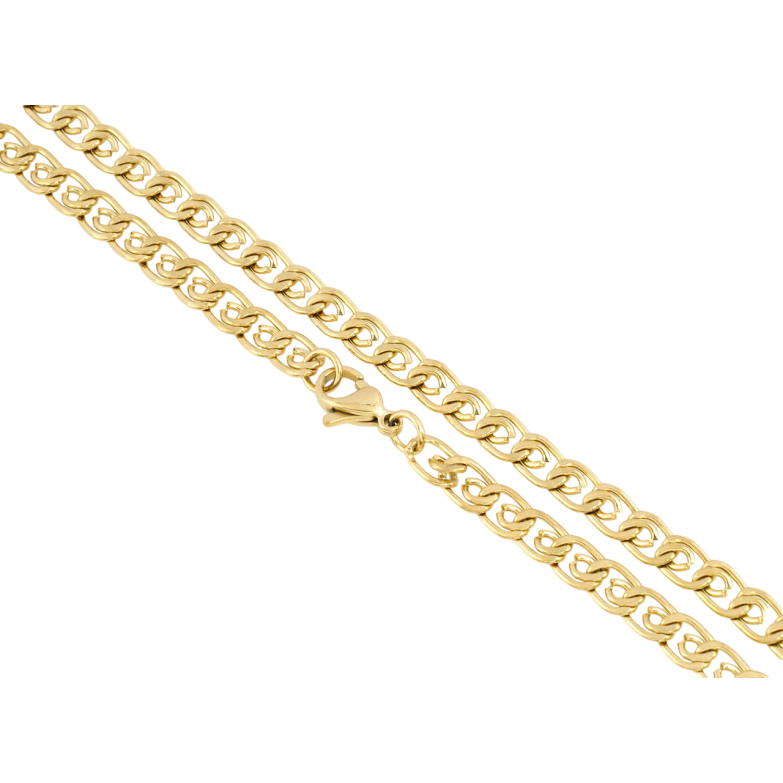 Ланцюжок Xuping ТТМ Stainless Steel колір 14К Плетіння Лав довжина 45см х 6мм фото №1