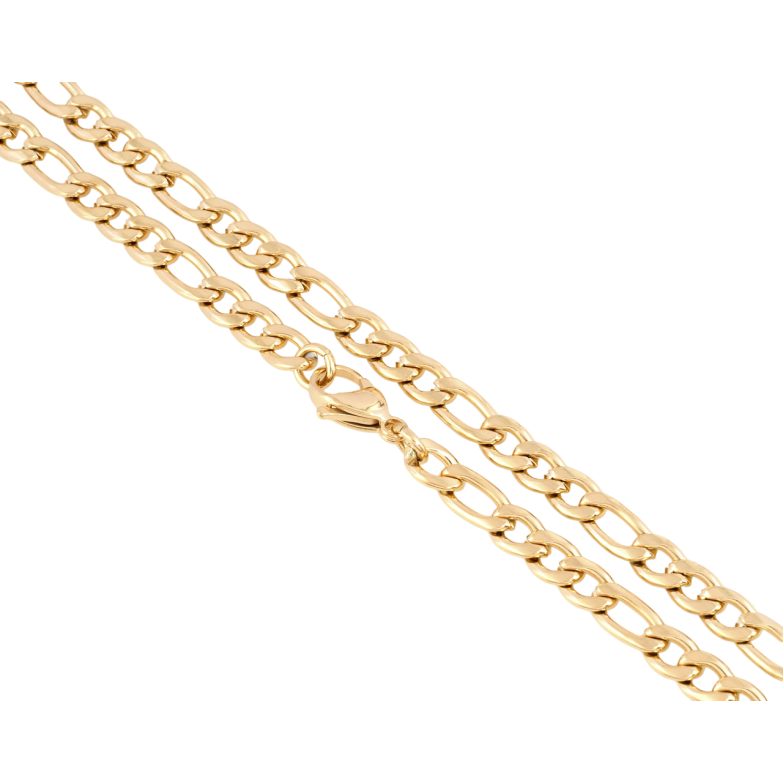 Цепочка Xuping ТТМ Stainless Steel цвет 18К Плетение Фигаро длина 46см х 6мм фото №1