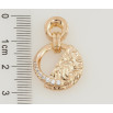 Кулон Xuping Позолота 18K Декоративні колечка з цирконієм для ланцюжка до 4мм фото №2
