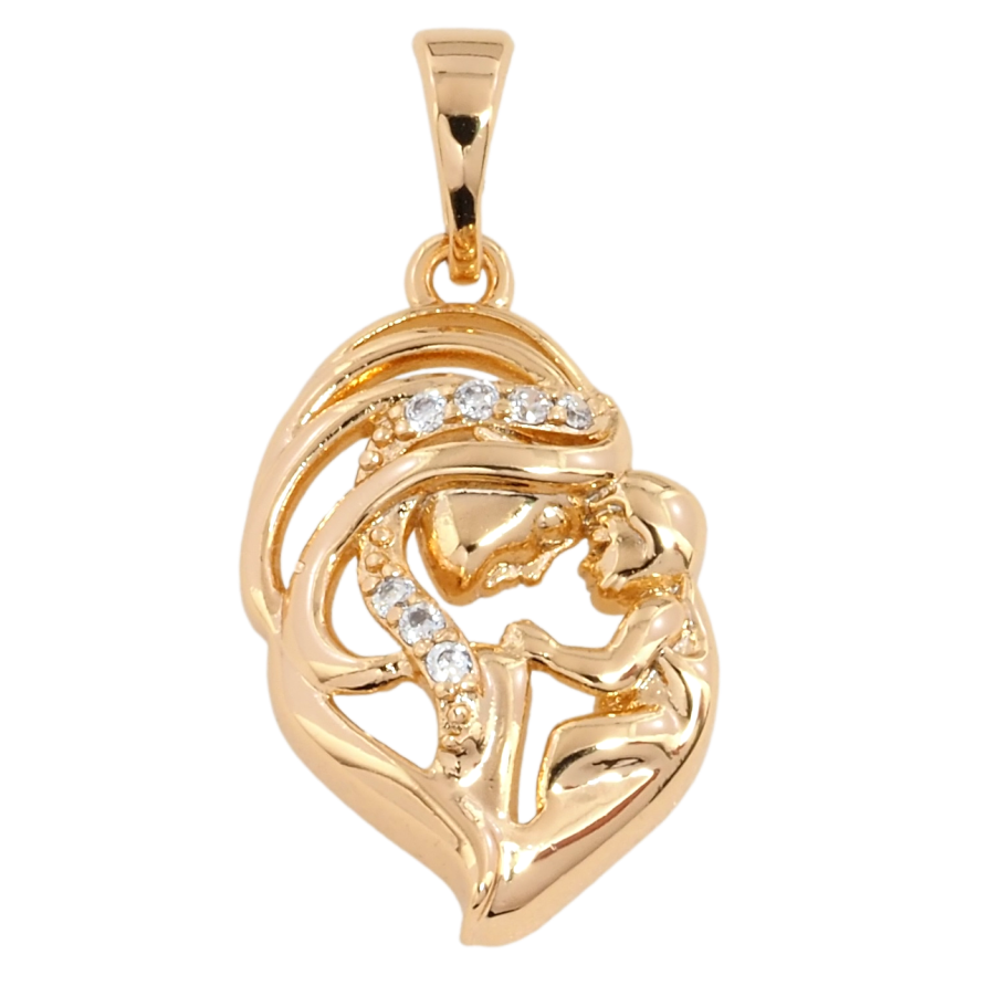 Кулон Xuping Позолота 18K Материнская любовь для цепочки до 5мм фото №1 Кулон Xuping Позолота 18K Материнская любовь для цепочки до 5мм фото №1