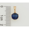 Кулон Xuping Позолота 18K Синий фианит, ø 7мм для цепочки до 5мм фото №2